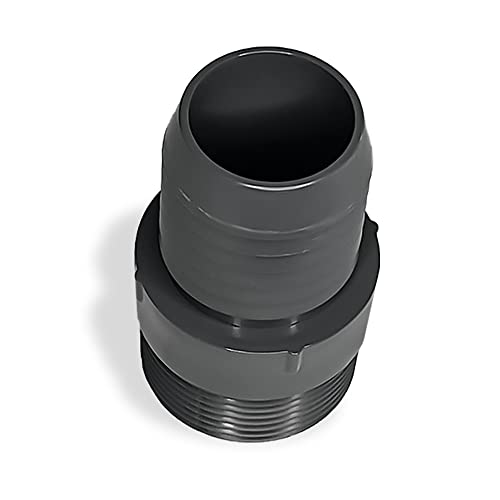 PVC Hose Connector - 1 Inch Insert x 1 Inch MNPT - Garden Hose Fittings - Barbed Connector Hose Adapter