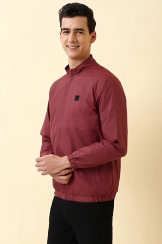 Image of Allen Solly Men's Regular Fit Solid Windcheater Jacket