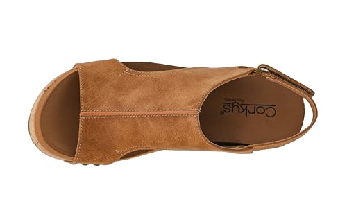 Image of Corkys Footwear Womens Carley Wedges, Featuring Corkys EVA Foam Cushioned Insoles, A 2.5 Inch Heel, Lightweight For All Day Wear, And Hook And Loop Closure