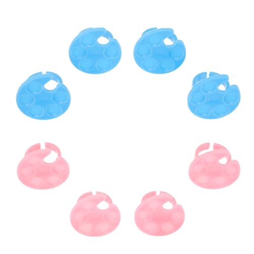 ROMISBABA ���^�y�ʂ� ABS�f�ނ� �l�C���A�[�g�v���[�g�c�[�� 20�Z�b�g ���[�ȒP�� DIY�}�j�L���A�v���[�g �l�C���A�[�g�p���b�g �� �J���[�𒲍� �����_���J���[