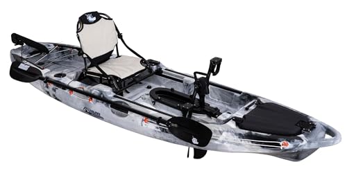Galaxy Kayak Supernova Junior Angelkajak Fishing Kayak mit Pedalantrieb, Farbe (SB) Snow