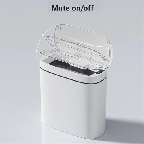 Bote de basura automático sin contacto de 14L con sensor para baño 7