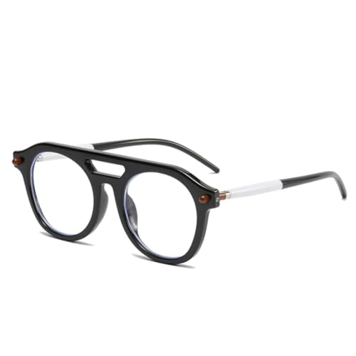 Lunettes de soleil UV400 double pont verres clairs dégradés rétro