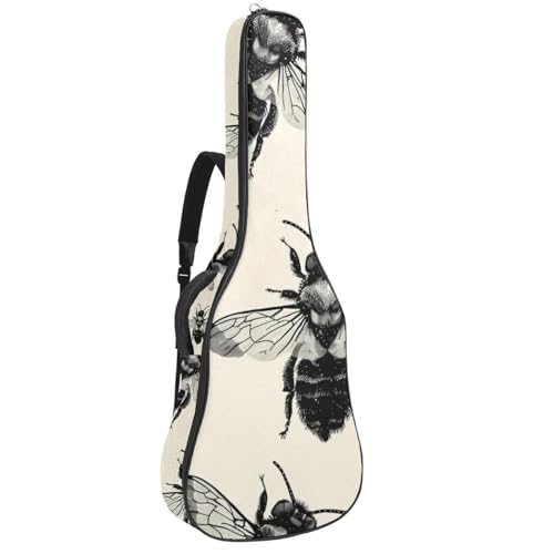 Sac de guitare basse rembourré en tissu Oxford de protection supérieure 101,6 cm