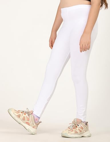 Image of ZION Leggings for Girls - Cotton Regular Fit Ankle Length | Soft & Comfortable | Perfect for Every Occasion - School, Play & Beyond | Multiple Sizes & Colors