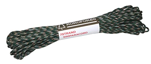 ROROFORES 7STRAND 550PARACORD �p���R�[�h 7�c 4mm 30m �A�p�b�`�O���[������