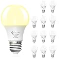 evelor A19 LED Light Bulbs,60 Watt Equivalent Soft White 2700K with E26 Base,Efficient 9W,800 Lumens Non-Dimmable Warm White LED Bulbs,15000 Hours, Ideal for Bedroom Living Room, 12-Packs