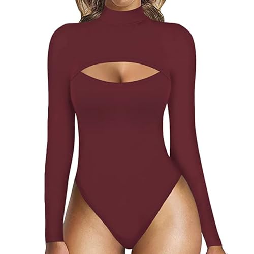 Bodysuit Yoga Jumpsuits Für Damen Sexy Strampler Baumwolle...