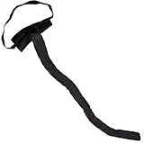 4E's Novelty 25' Adjustable Furry Black Cat Tail Costume for Adult Women & Kids Girls - Cosplay Halloween Dress-Up