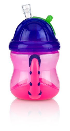 Nuby - Tazza salvagoccia con manici, 13+ mesi, 240...
