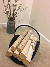 image for Rocky Mountain Radar Rocky Mountain Goods Firewood Basket Holder Indoo