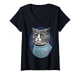 Star Trek: The Original Series Leonard McCoy Cat Portrait Camiseta Cuello V