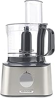 Kenwood MultiPro Compact+ Food Processor, FDM304SS, 800W, Silver, Endless Versatility in Your Kitchen with Multiple Included Attachments for Slicing, Grating, Dicing