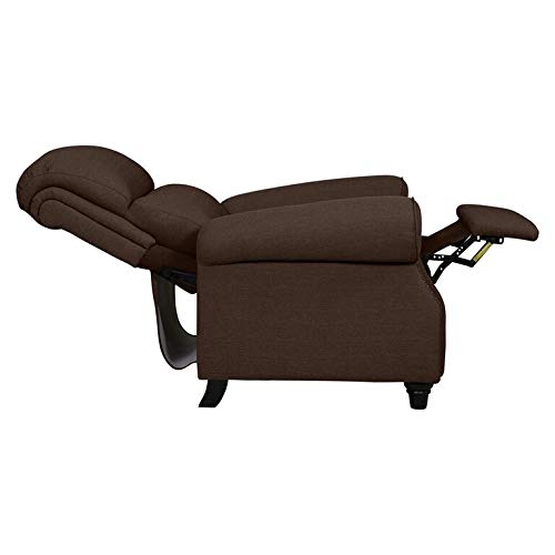 Domesis Cortez - Linen Push Back Recliner Chair, Brown #TOP7