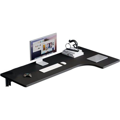Bureau d'angle mural en L gain de place pour ordinateur portable
