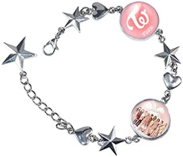 KPOP Twice Bracelet Twice Merchandsie Zinc Alloy Wristband Chain Bracelets Bangle
