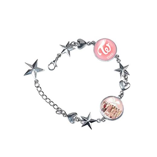 KPOP Twice Bracelet Twice Merchandsie Zinc Alloy Wristband Chain Bracelets Bangle