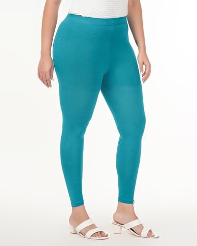 Image of Loveit Womens Solid Viscose Slim Fit Ankle Length Leggings