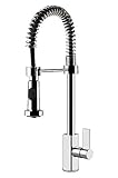 miscelatore gessi Cartuccia diametro 25 mm Gessi - Miscelatore semi-pro monocomando Monaco 17157 031 con doccetta estraibile finitura cromo
