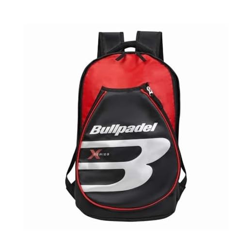 Mochila BPMEX002 Tour, con Compartimento Exterior Moldeado para Pala, Correas Ajustables Acolchadas, Espaciosa para Pádel. 3 Opciones de Colores. Pro-Elite (Rojo/Negro)