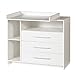 Wickelkommode Wickeltisch Babymöbel Wickelregal Kommode mit Wickelaufsatz - 3 Schubladen - 113 x 53 x 100 Weiß