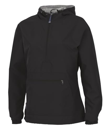 Image of Charles River Apparel Women's Chatham Anorak, Lightweight Wind and Water-Resistant Jacket with Jersey Lining
