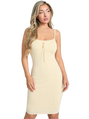 Robe Pointelle Reina GUESS sans manches pour femme