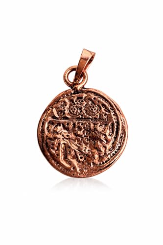 GOLD TROVE Antique Coin Pendant | Vintage Style Copper Medallion