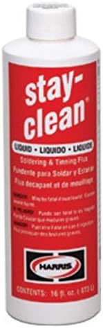 Clean Liquid Soldering Flux 16 Ounce Bottle L8