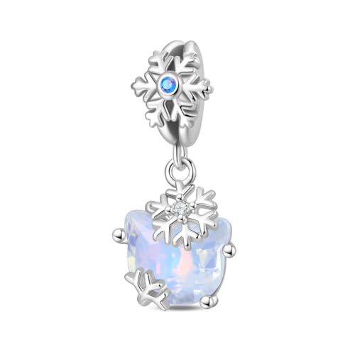 Image of 925 Sterling Silver Charms,Hypoallergenic Beads,Compatible with Pandora Bracelets and Necklaces,Women Holiday Gift Pendants