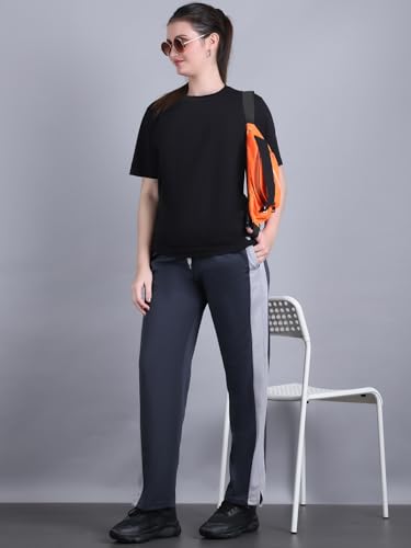 Image of Mack Jonney Colorblock| Relaxed Fit | Cotton Trackpant for Women-M53