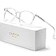 CARFIA Herren Damen Blaulichtfilter Brille ohne Sehstärke UV400 Schutz Computerbrille, mit Acetaterahmen