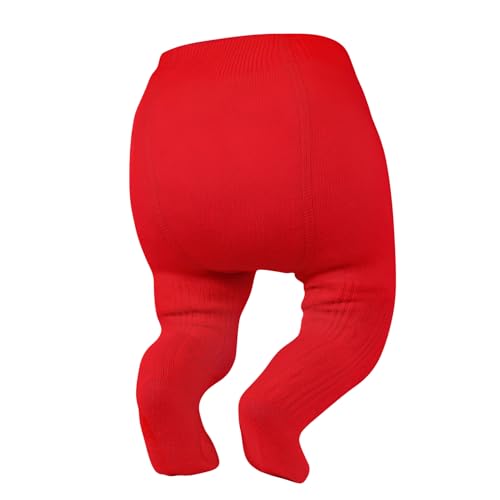 Image of Zando Opaque Cotton Tights for Baby Girls, Infants & Toddlers, Cozy Winter Leggings with Cable Knit Design, Size 0-3M to 6-7T