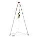 VEVOR Confined Space Tripod Kit, Heavy Duty Rescue Tripod Lifting Hoist 2600 lbs Winch, 4.76 ft Adjustable Legs, 98.5 ft Cable Portable Kit, 32.8 ft Fall Protection, 5.25-8.04 ft Working Height