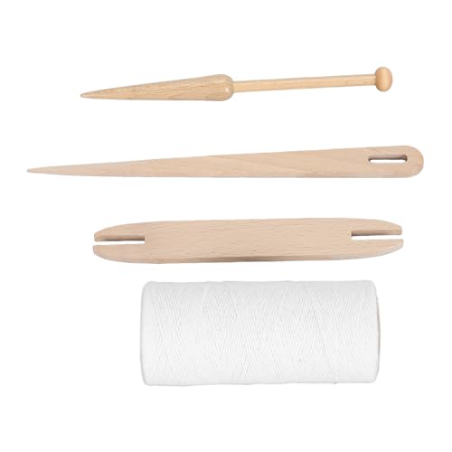 ZIZEV Warp, Lightweight Warp Kit Portable with Big Eye Needle Rod Wooden for Carpet Rug
