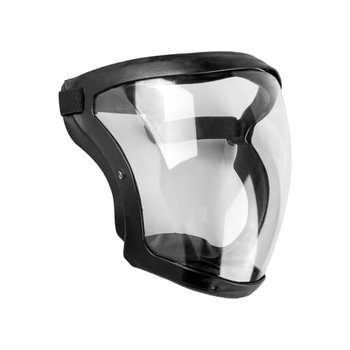 Gaomumu Anti-Fog Full-Face Shield Reusable Protective Cover Multi-Functional Adjustable Protective Face Mask Suitable for Construction Agriculture Welding and Outdoor Cycling(Black)
