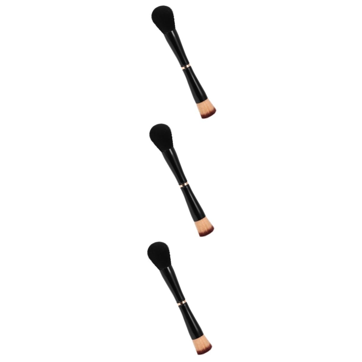 FOMIYES 3 Pz Pennello Da Trucco Pennello Per Fondotinta Applicatore Di Polvere Pennello Per Trucco in Polvere Pennello Per Cipria Per Le Guance Lana Di Nylon Di Seta Ondulata