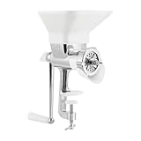 KiBcsLic Pellettatrice Manuale per Mangimi Animali, Granulatore in Acciaio Inox con Impugnatura Ergonomica, Mulino per Pellet Portatile