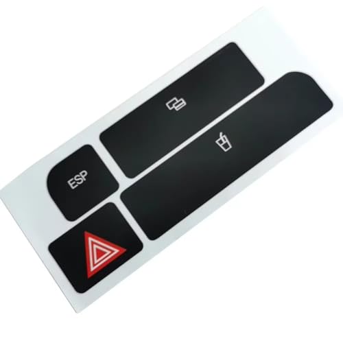 Rénover intérieur Audi A4 2004-2006 : autocollants boutons console et porte-gobelet