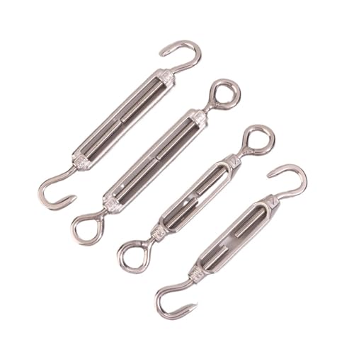 Turnbuckle Gancho 1Pc Tipo M6 Acero Inoxidable 304 miniatura 4