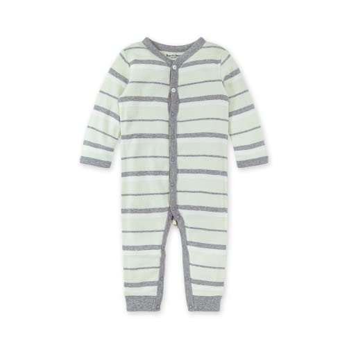 Image of Burt's Bees Baby baby-boys Romper Jumpsuit, 100% Organic Cotton One-piece Short Sleeve Shortall, Long Sleeve Coverall