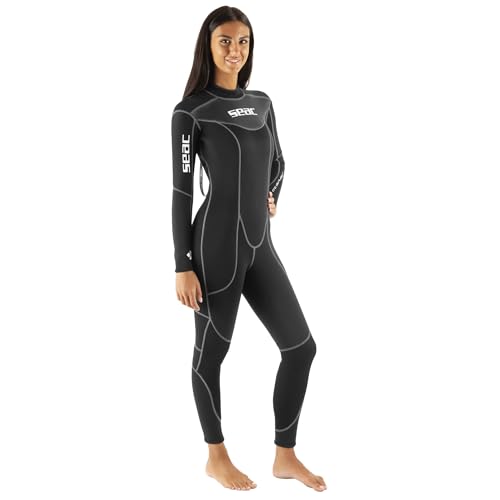 SEAC Sense Long Lady, Muta Umida Monopezzo Senza Cappuccio per Snorkeling e Subacquea, Neoprene 3 mm