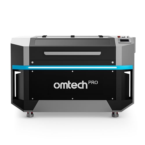 OMTech Pro 150W CO2 Laser Engraver, 55" x 35" Laser Cutter with Built-in Water Chiller 1,200 mm/s Speed, 4 Way Pass Air Assist, Autofocus Laser Cutting Engraving Etching Machine for Wood Acrylic