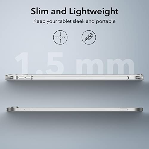 ESR Classic Hybrid Back Case Compatible with iPad 10th Generation (2022), Thin and Lightweight, Yellowing Resistant, Hard Acrylic Back, Air-Guard Corners, Flexible Frame, Clear