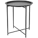 Produktbild Multistore 2002 Beistelltisch mit abnehmbaren Tablett Ø46x52cm Metall Grau, Metalltisch Bistrotisch Serviertisch Gartentisch Tabletttisch rund