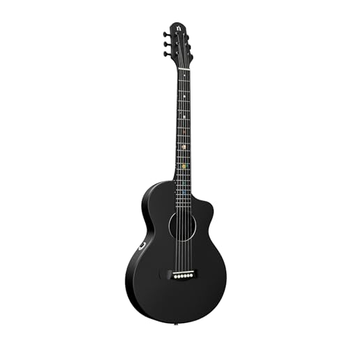 Natasha Carbon Fiber Acoustic Guitar with NSX Pickup, Cosmic Black