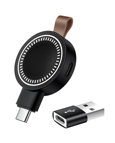 USB C Apple Watch 11 Charger for Car, Portable Magnetic Wireless iWatch Charge Fast Charging with...