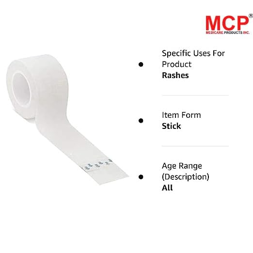 MCP Healthcare Quality Neopore Surgical Paper Tape, 1 Inch, 12 Rolls MCP Healthcare Quality Neopore Surgical Paper Tape, 1 Inch, 12 Rolls