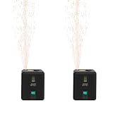 Macchina elettronica pirotecnica da 350 W, mini macchina per scintille a freddo, portatile, con telecomando, effetto palcoscenico verticale, per feste DJ, eventi sportivi