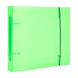 OTCRAFT Ordner-Schablonen-Aufbewahrung, sauberes, transparentes weiches PVC, für nachfüllbare 15,2 x 15,2 cm große Notizbuchtaschen, Karton, Abstand zwischen den Aufbewahrungsordnern, Organizer